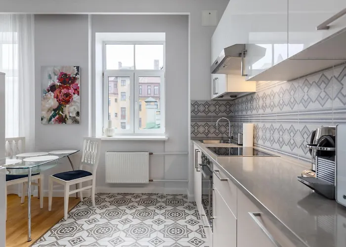 Heart, Bright, Loft View, Free Parking Riga